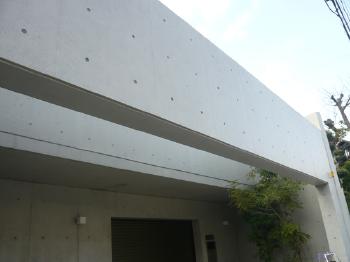 外壁防水　外装コンクリート打ち放し　塗装工法