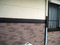 外壁塗装事例　シリコンクリヤー塗替え　防水外壁