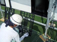 旭化成へーベルハウスひび割れ　補修工事　屋根塗装