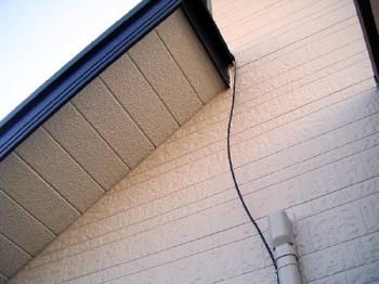 塗家　エスバイエル軒天　防水シール