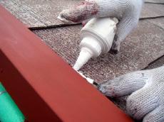 外装屋根　シリコン塗装　半田塗替え