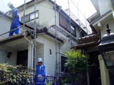 外壁工事　シリコン塗装　塗替え塗装