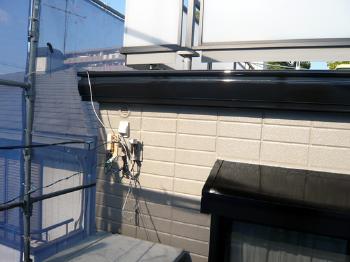 旭化成へーベルハウス樋　玄関塗装　鉄部塗装