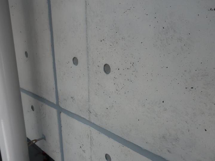 コンクリート打ち放し風にアート処理します。 